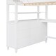 preview thumbnail 14 of 43, Twin Size Loft Bed Kids Bed Frame Wooden Storage Bed with Desk, Shelves, Pull-out Drawers, Ladder and Guardrail