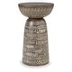 preview thumbnail 2 of 4, Signature Design by Ashley Hadcher Brown/Cream Accent Table - 14.13"W x 14.13"D x 24.38"H