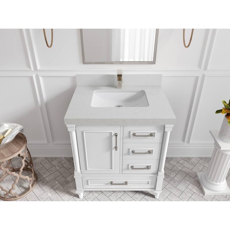 Willow Collections 30 in. W x 22 in. D Aberdeen Single Sink Bathroom Vanity with Countertop