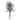 5.5' Golden Cane Artificial Palm Tree in White Metal Planter - 15"