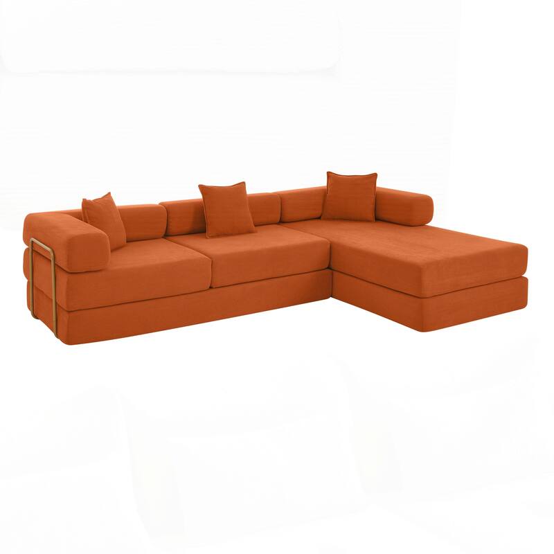 Modular Sectional Sofa with L-Shape Chaise, Boneless Cloud Couch with Deep Seat