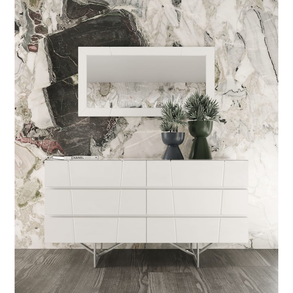 Modrest Chrysler Modern White Dresser