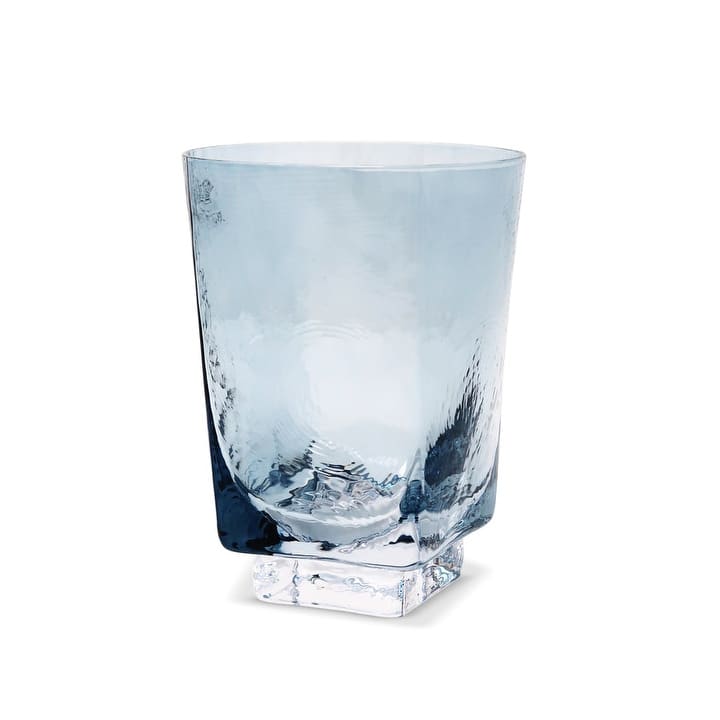 Set of 6 Glasses, Hammered Blue