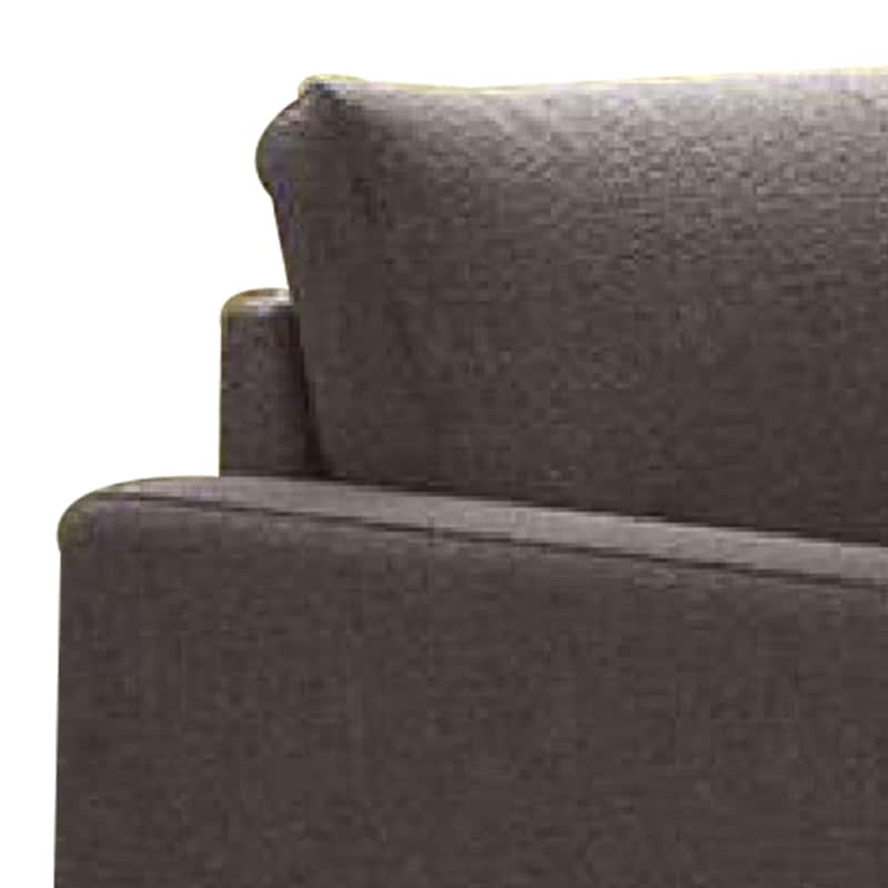 Remy Loveseat, Charcoal Gray Boucle, Gold Solid Wood Frame, 63 Inch