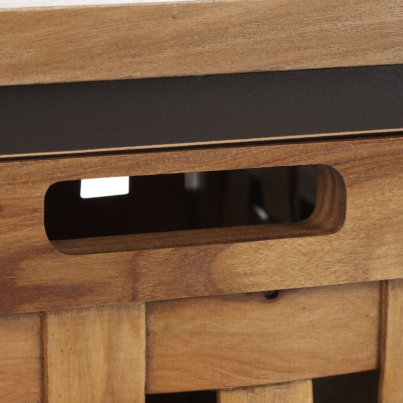 SAFAVIEH Toshie Honey Oak Storage Bench - 42.5" x 15.5" x 20" - 43Wx16Dx20H