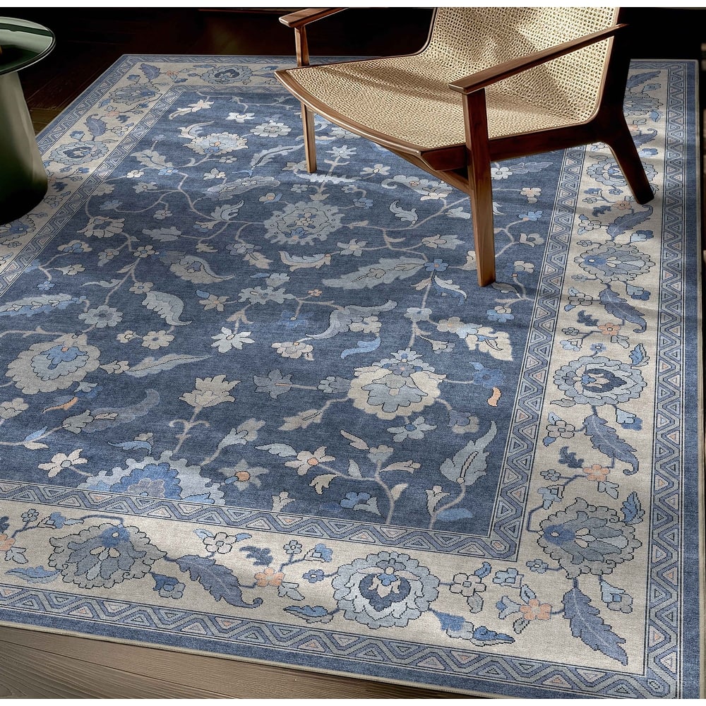 Well Woven Ushak Mardin Updated Traditional Boho Flat-Weave Area Rug