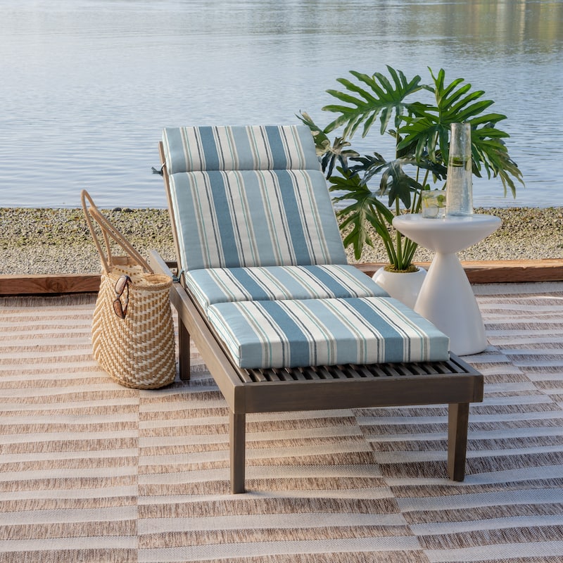 ARDEN Outdoor Chaise Lounge Cushion - 72"L x 21"W