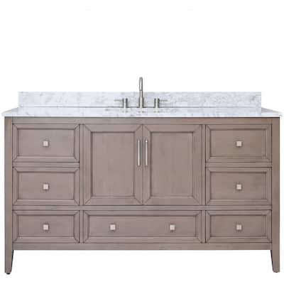 Avanity EVERETTE-VS61-WD-C Everette 60" Free Standing Single Basin