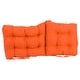 preview thumbnail 35 of 39, Multi-section Tufted Indoor Microsuede Seat/Back Chair Cushion (Multiple Sizes)