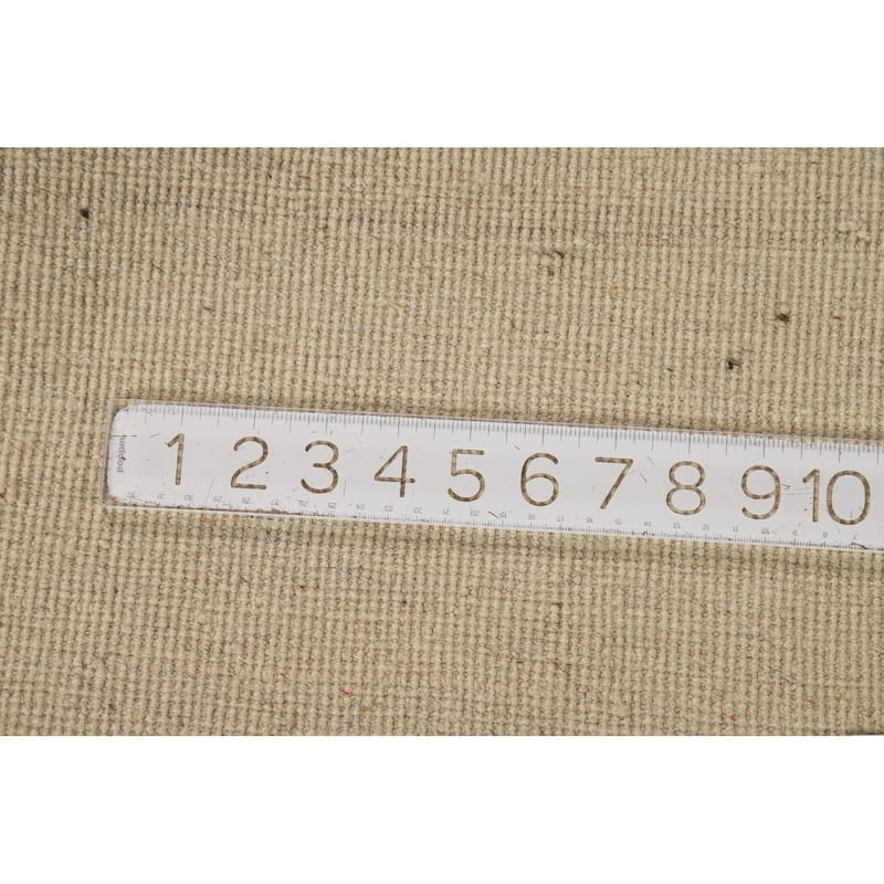 Modern Gabbeh Oriental Foyer Rug Hand-Knotted Wool Carpet - 3'4"x 5'0"