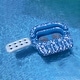 preview thumbnail 3 of 4, 58" Inflatable Tropical Print Double Swimming Pool Lounger