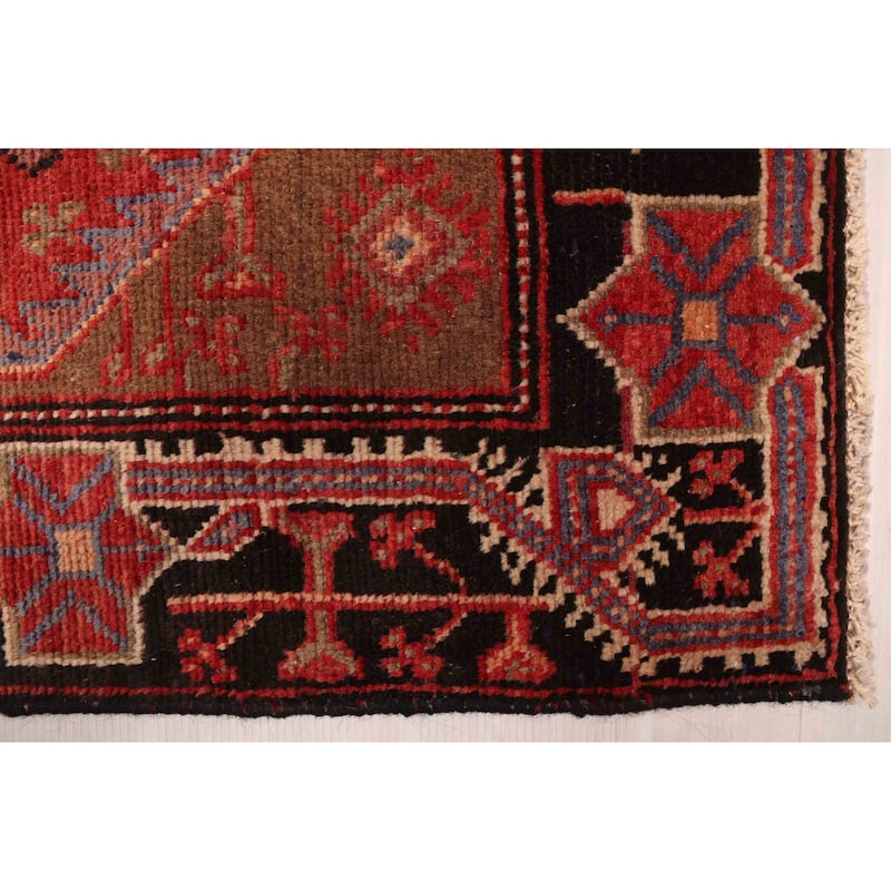 ECARPETGALLERY Hand-knotted Andelz Red Wool Rug - 3'10 x 7'3