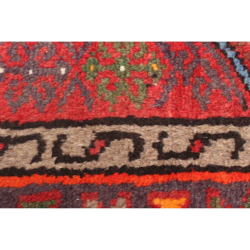 ECARPETGALLERY Hand-knotted Andelz Red Wool Rug - 4'3 x 6'5