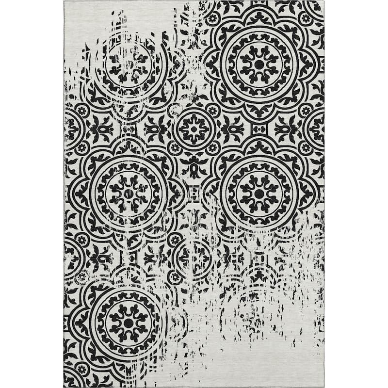 Premium Washable Super Soft Vanishing Medallion Mayfield Rug