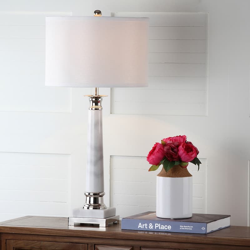 SAFAVIEH Lighting Llinos 30-inch Table Lamp (Set of 2) - 15"x15"x31" - 15Wx15Dx31H