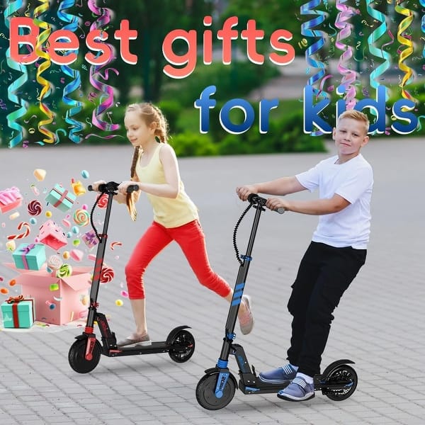 slide 2 of 17, 180W Outdoor Motor Electric Scooter Rear Disc Brake with Side Lights Red