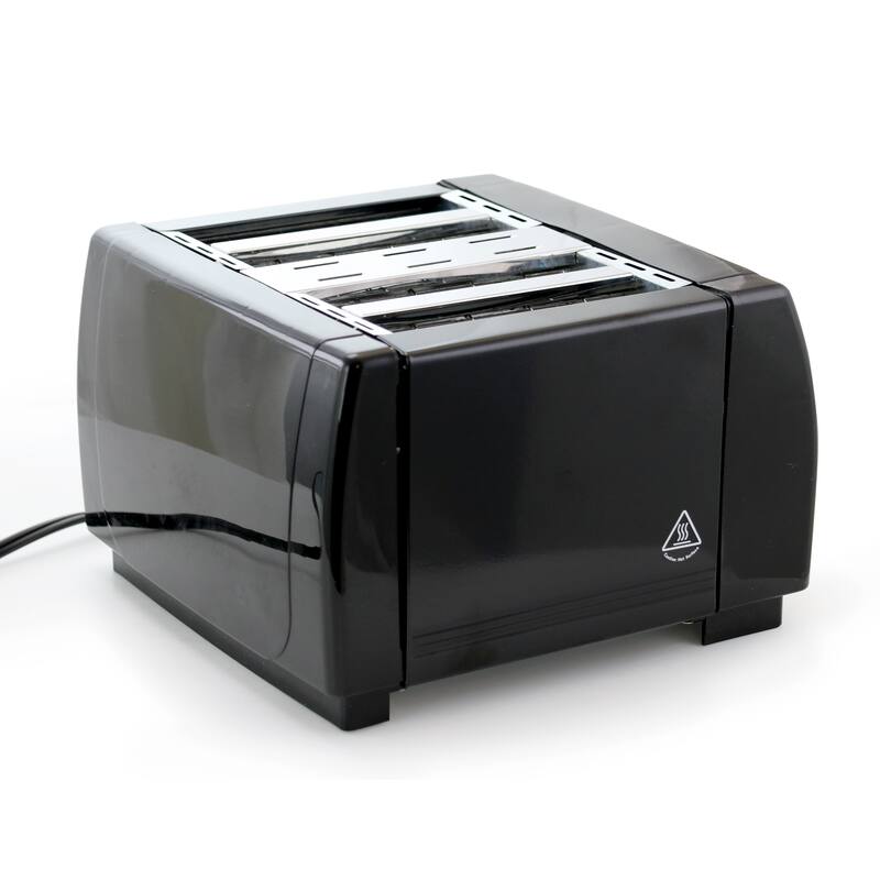 4 Slice Dual Use Easy Dial Control Toaster in Black