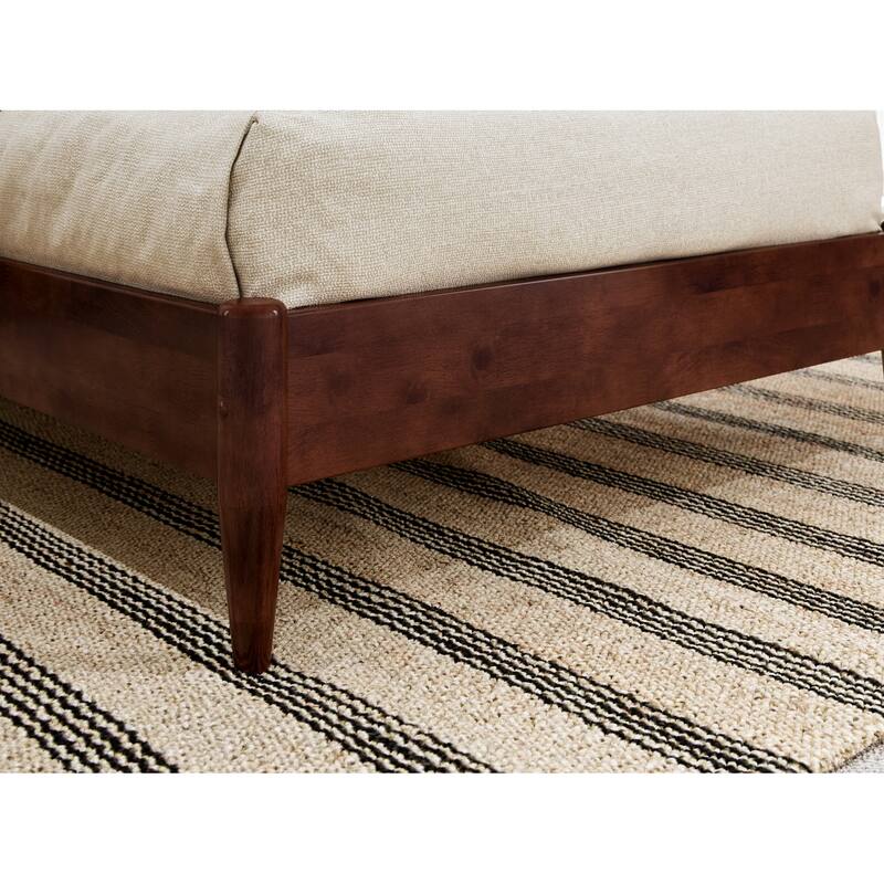 Aria Solid Wood Modern Low Profile Platform Bed