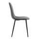 preview thumbnail 45 of 57, Modern Dining Room Kitchen Dining Chair with Black Metal Legs
