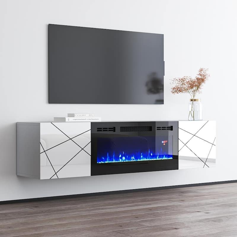 London BL-EF Electric Fireplace 63" TV Stand