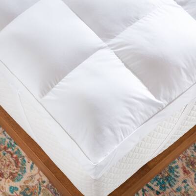 Linenspa 2 & 3 Inch Down Alternative Mattress Topper - White