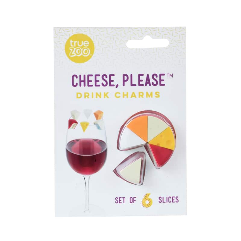 Cheese, Please Drink Charms by TrueZoo - 0.5" x 0.75"
