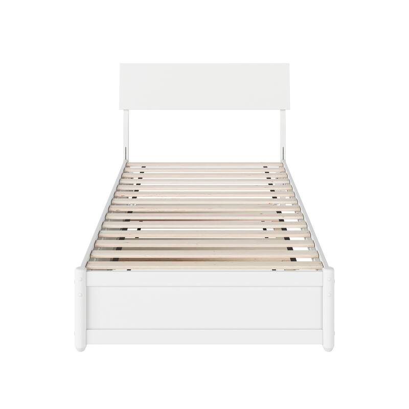 Norla Wood Platform Bed with Trundle