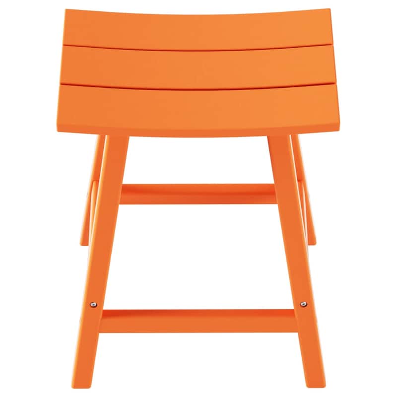 Polytrends Laguna Hdpe All Weather Outdoor Patio 24" Saddle Seat Counter Stool (Set Of 2)