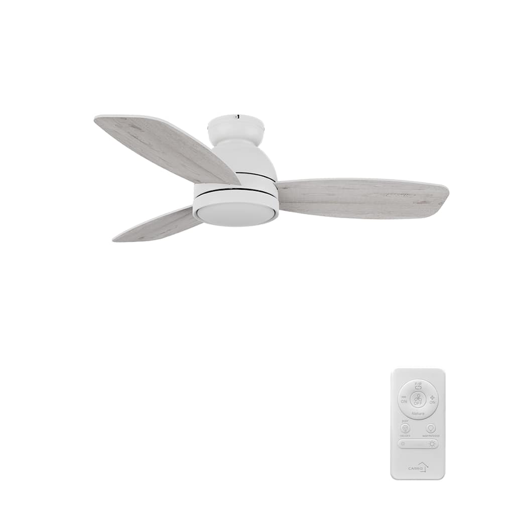 CARRO Cerus 44" 3-Blade Indoor Ceiling Fan with Light and Remote Control