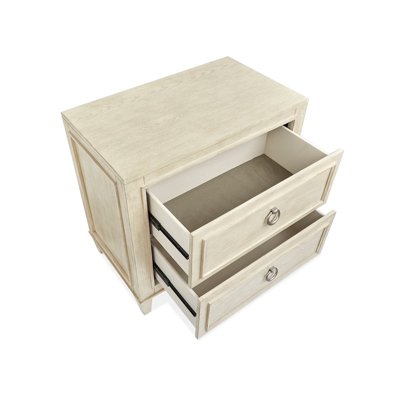 Magnussen Home Sheridan Limestone Drawer Nightstand