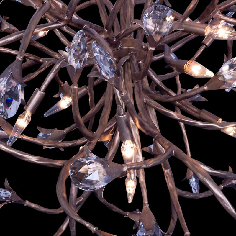 Allegri 041450-FR001 Fiore 16 Light 34" Wide Crystal Abstract
