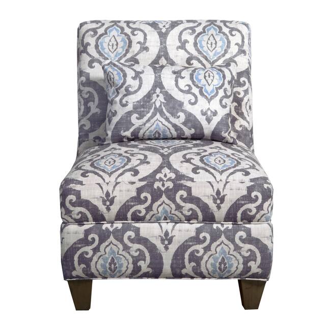 HomePop Blue Slate Large Accent Chair
