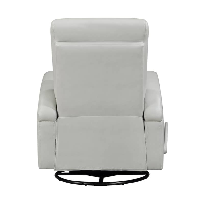 Hyacinth Faux Leather Swivel Glider Reclining Chair