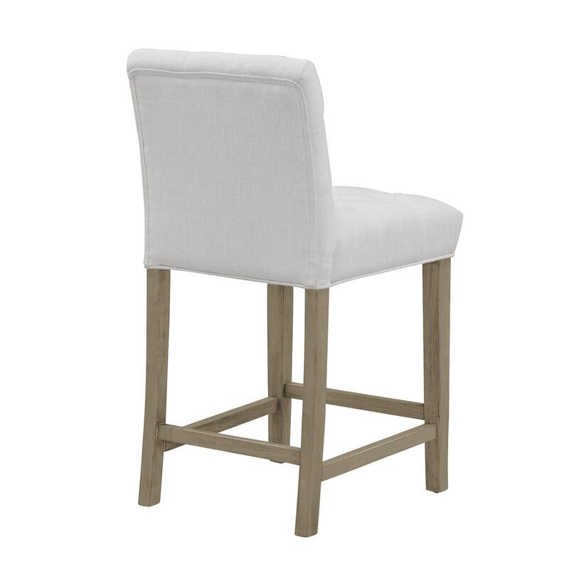 Alee Beige Fabric Counter Stool (Set of 2)