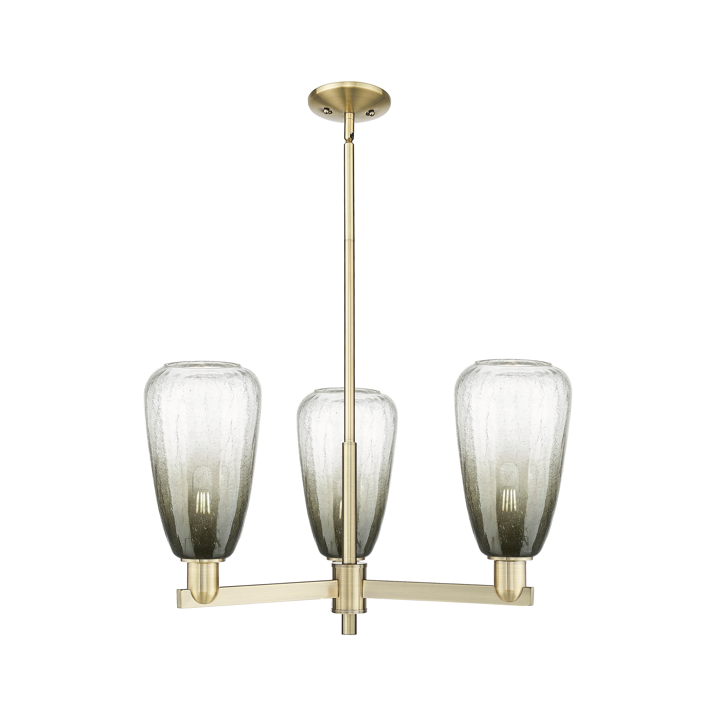 Innovations Lighting Downtown Urban - Brookhaven Almond - 3 Light 18" Stem Hung Chandelier