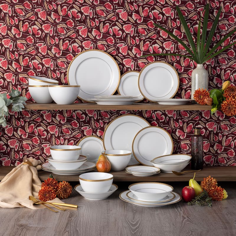 Noritake Charlotta 30-Piece Dinnerware Set, Service for 6