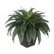 preview thumbnail 6 of 5, Faux Fern in Square Zinc Planter