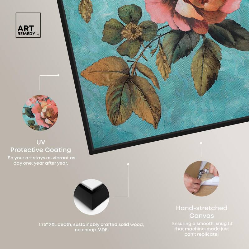 Floral Azure Ascent I Canvas by Art Remedy