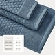preview thumbnail 141 of 193, Linery & Co. Cotton Diamond Waffle Texture Bath Towels.