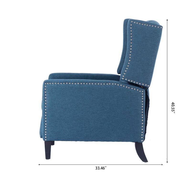 Polyester/Fabric Manual Wing Chair Recliner