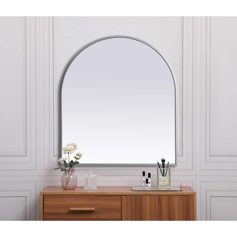 Elegant Lighting MR1A2730 Ayra 27" W x 30" H Modern Arched Bathroom