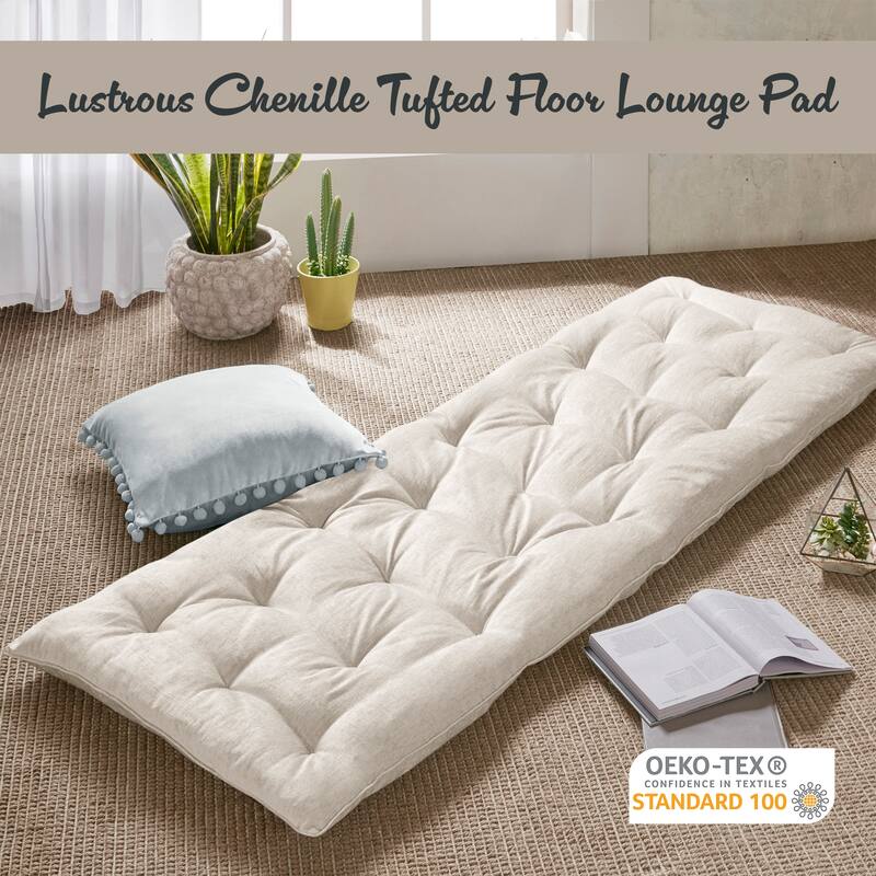 Intelligent Designs Arwen Poly Chenille Lounge Floor Pillow