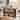 63" Home Bar Unit, Modern 2-Tier Bar Table with Footrest