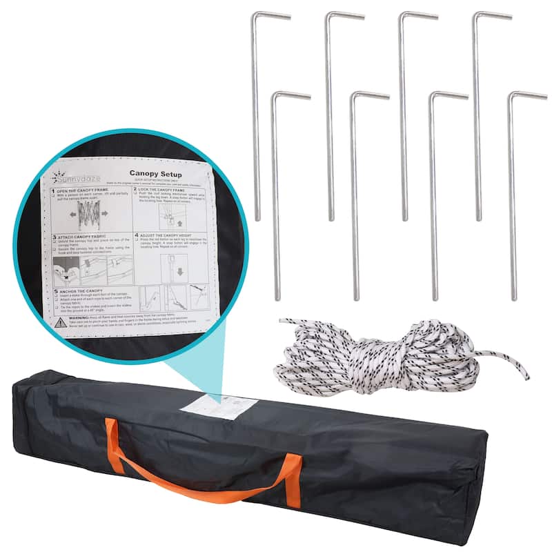 Sunnydaze Standard Pop Up Canopy with Carry Bag