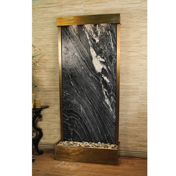 Adagio Tranquil River Fountain - Flush Mount - Rustic Copper - Choose Options