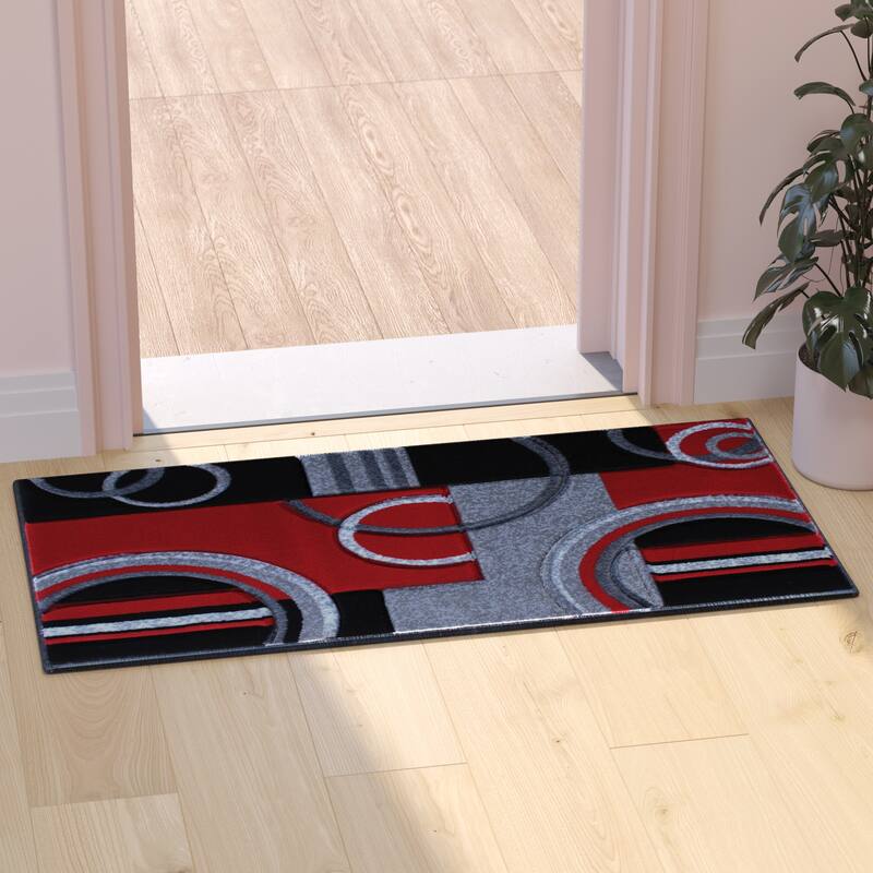 Modern Geometric Design Abstract Area Rug