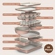 preview thumbnail 10 of 17, Country Kitchen Nonstick Stackable Bakeware Set - Durable, Easy Release Baking Set- 22 Pc. Includes Silicone Muffin Cups