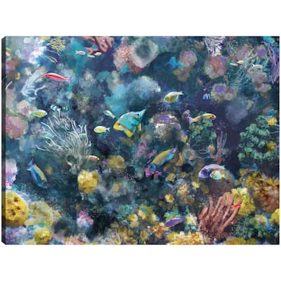 Underwater Colors II By Studio Arts Canvas Art Print