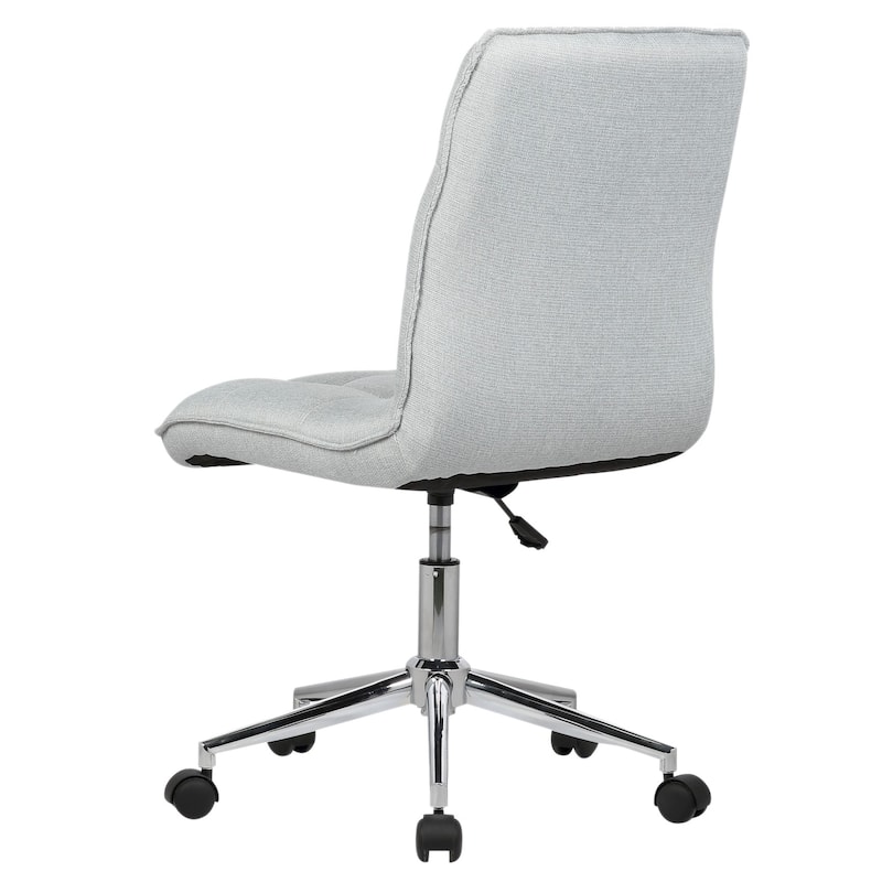 Porthos Home Lada Adjustable Swivel Office Chair, Linen Upholstery