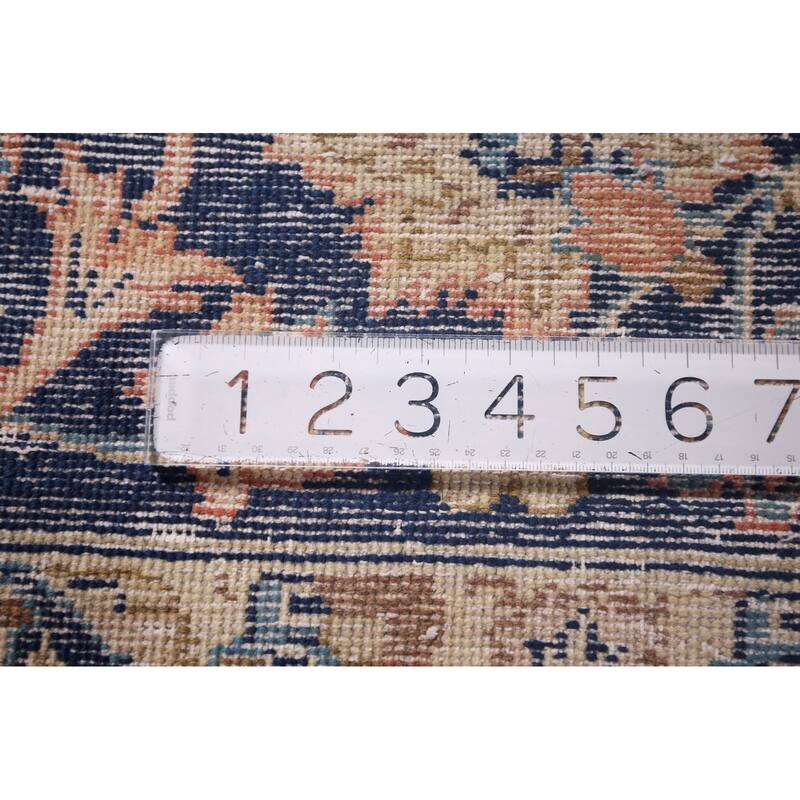 Traditional Pink Najafabad Persian Vintage Rug Handmade Wool Carpet - 9'6"x 13'0"